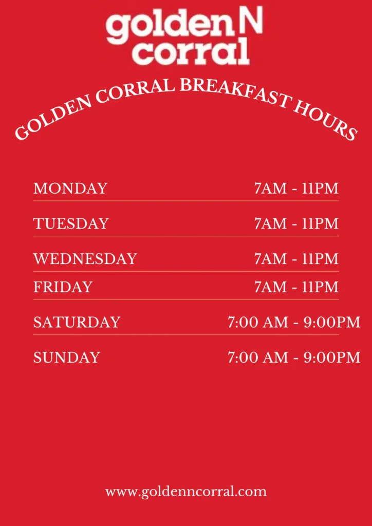 Golden Corral Breakfast Hours