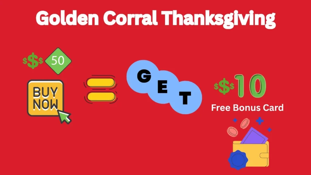 Golden Corral thanksgiving Bonus Card