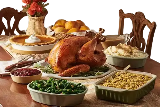 Whole Roasted Turkey Meal Serves 6-8